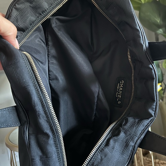 Chanel Mini Travel Line Canvas Black Handbag - Picture 13 of 15